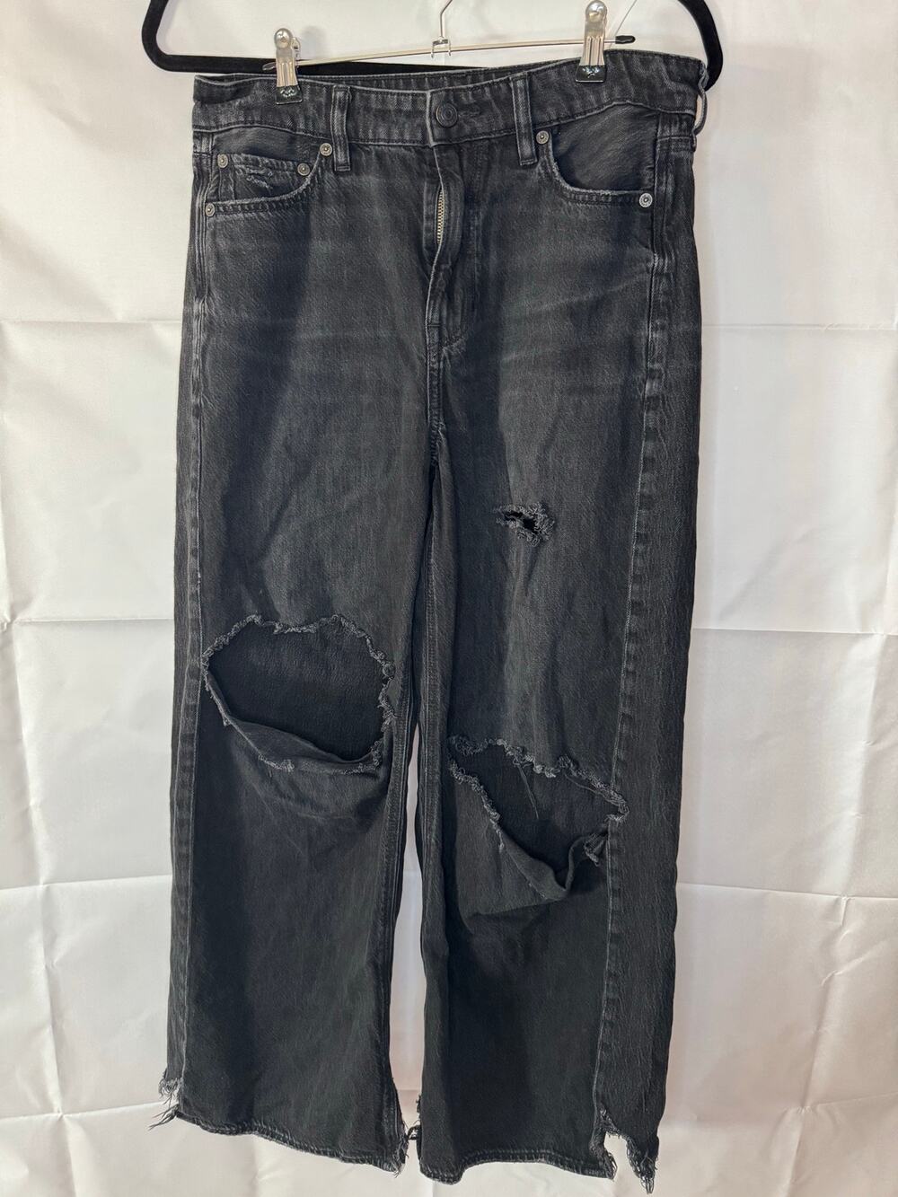 American Eagle Womens Black Strigid Jeans size 8